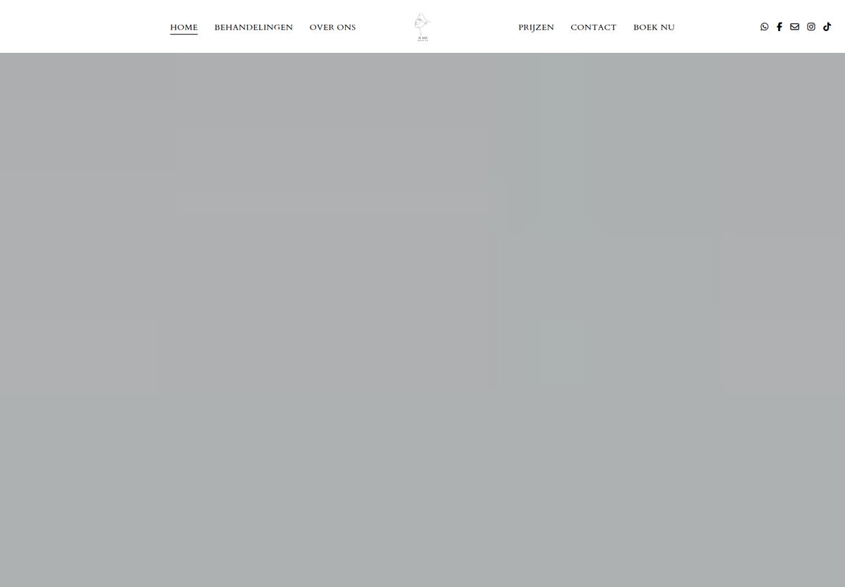 Homepage van Niris Beauty
